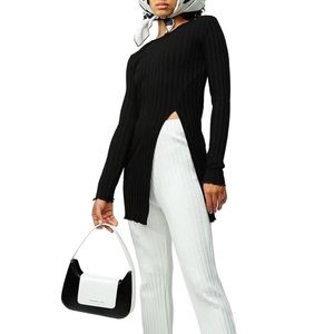 Simon Miller ribbed Orbit top in black, SMALL - brand new with tags